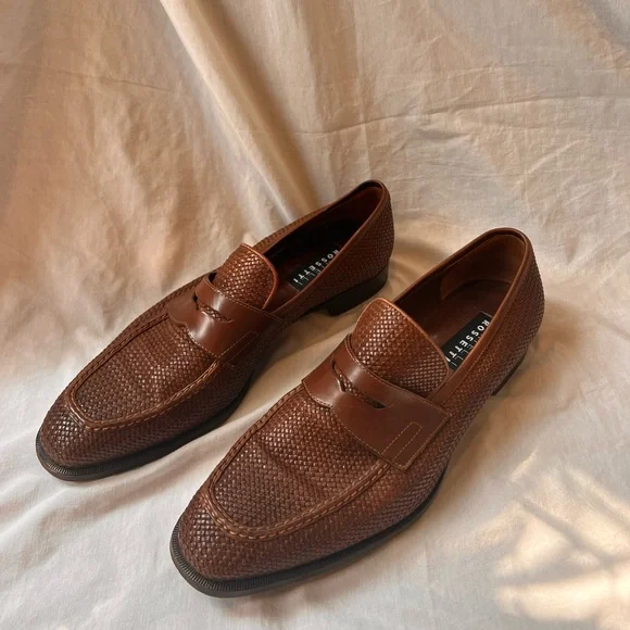 Fratelli Rossetti Mens Leather Wicker Loafers! Excellent condition Fratelli Rossetti: An unique Story about the Brera loafers  main image 2